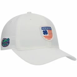 Black Clover Men's White Florida Gators Nation Shield Snapback Hat