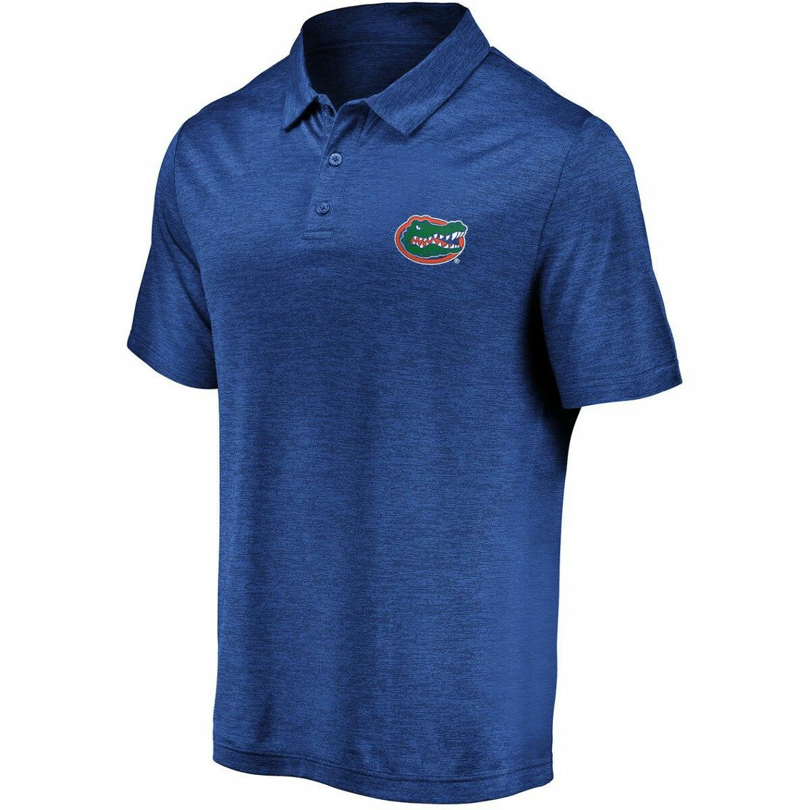 Fanatics Branded Men's Royal Florida Gators Primary Logo Striated Polo - Image 3