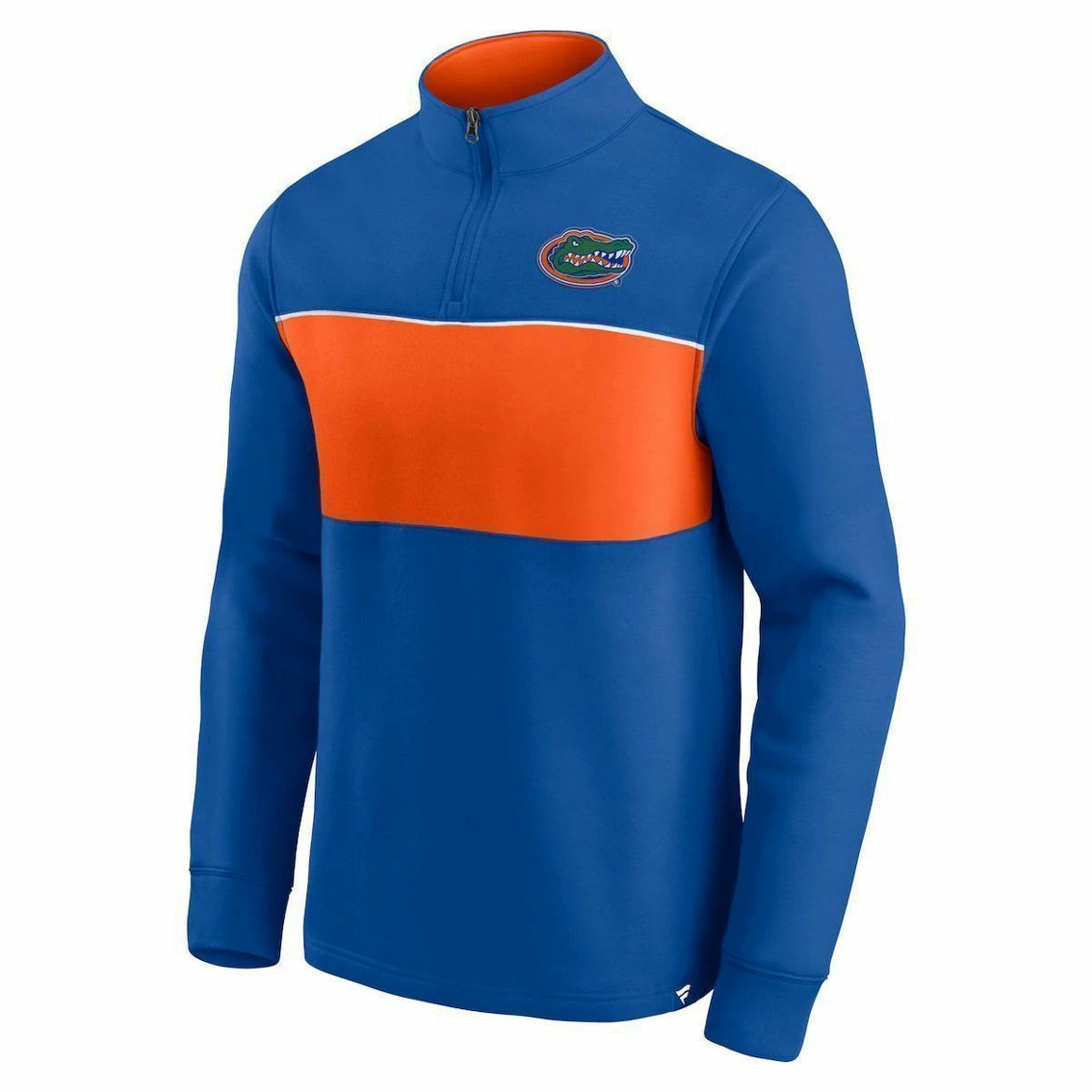 Fanatics Branded Men's Royal/Orange Florida Gators Primary Logo Quarter-Zip Jacket - Image 3