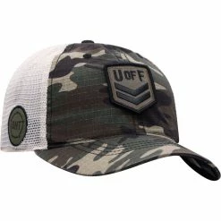 Men's Top Of The World Camo/Cream Florida Gators OHT Military Appreciation Shield Trucker Adjustable Hat