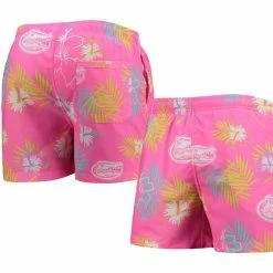 FOCO Men's Pink Florida Gators Neon Floral Swim Trunks