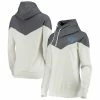 Gameday Couture Women's White/Gray Florida Gators Old School Arrow Blocked Cowl Neck Tri-Blend Pullover Hoodie