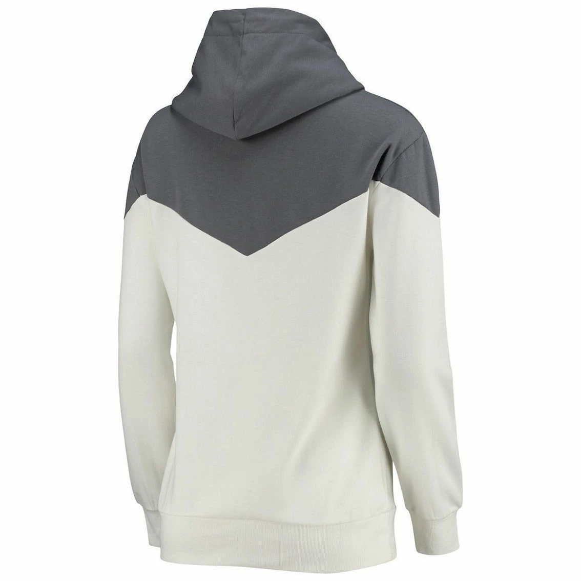 Gameday Couture Women's White/Gray Florida Gators Old School Arrow Blocked Cowl Neck Tri-Blend Pullover Hoodie - Image 4