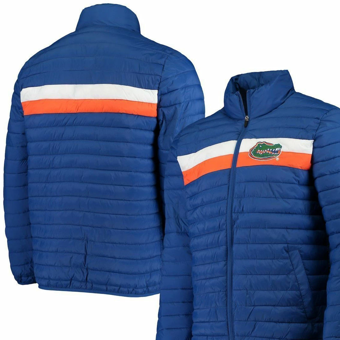 Men's G-III Sports By Carl Banks Royal Florida Gators Yard Line Quilted Full-Zip Jacket