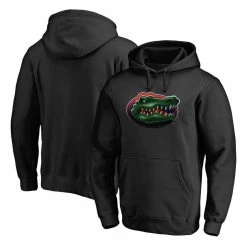 Men's Fanatics Branded Black Florida Gators Team Midnight Mascot Fitted Pullover Hoodie