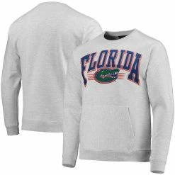 Men's League Collegiate Wear Heathered Gray Florida Gators Upperclassman Pocket Pullover Sweatshirt