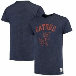 Original Retro Brand Men's Heathered Navy Florida Gators Vintage Albert Tri-Blend T-Shirt