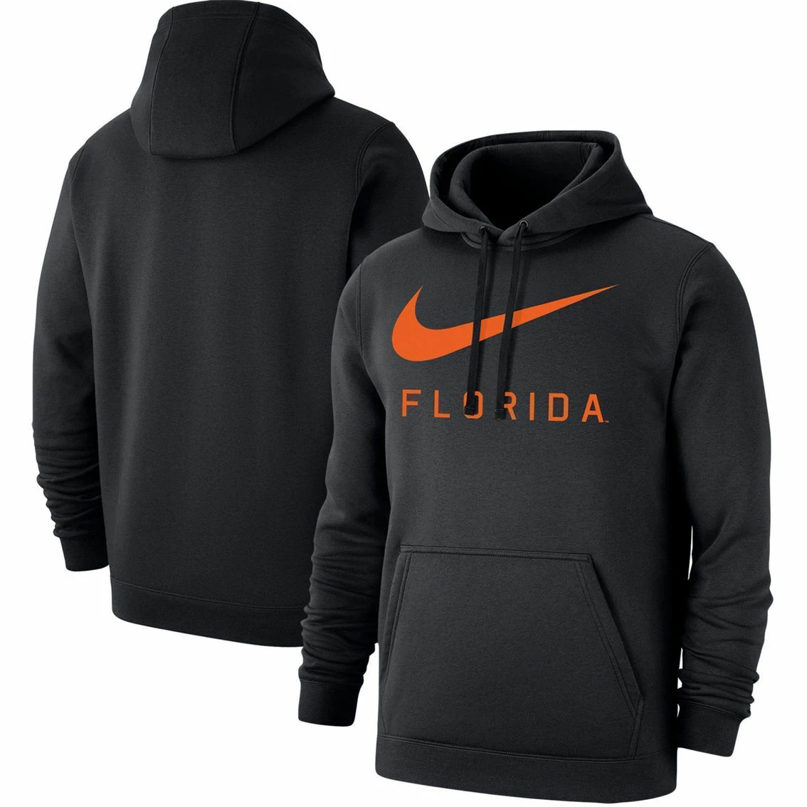 Nike Men's Black Florida Gators Big Swoosh Club Pullover Hoodie
