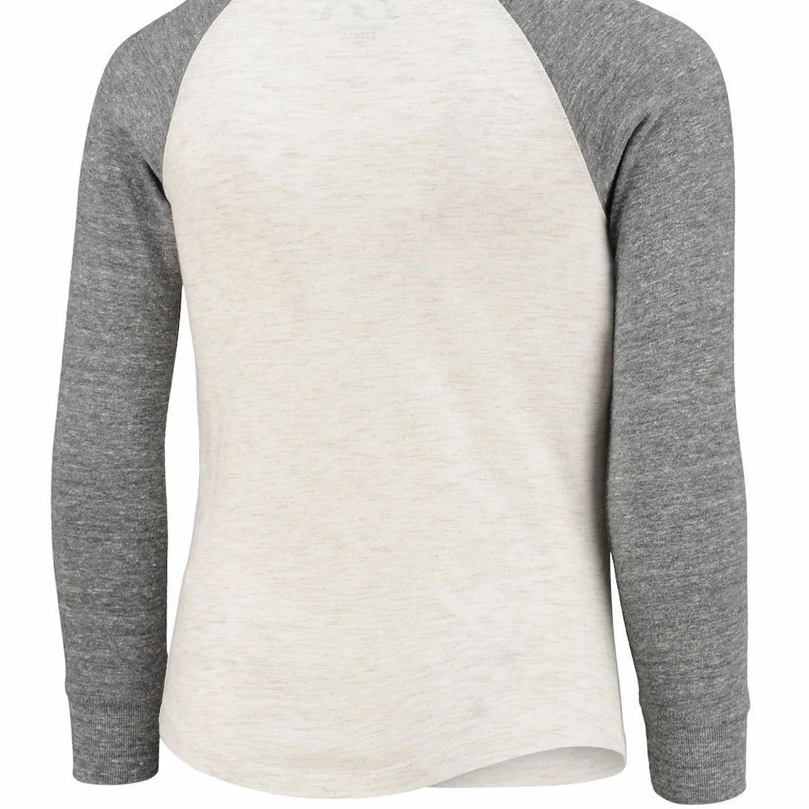 Youth League Collegiate Wear Heathered Gray Florida Gators Baseball Tri-Blend Raglan Long Sleeve T-Shirt - Image 4