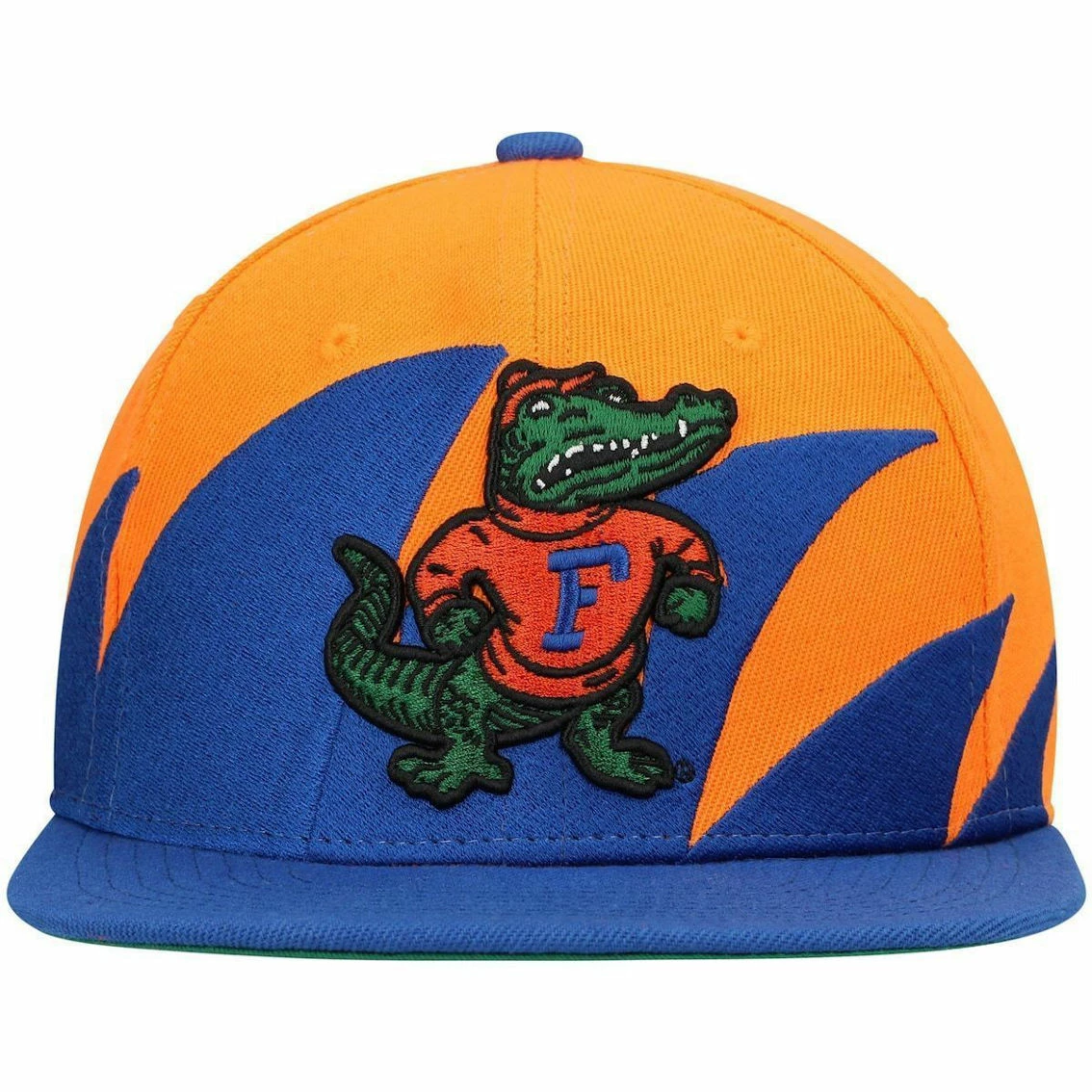 Mitchell & Ness Men's Royal/Orange Florida Gators Sharktooth Snapback Hat - Image 3