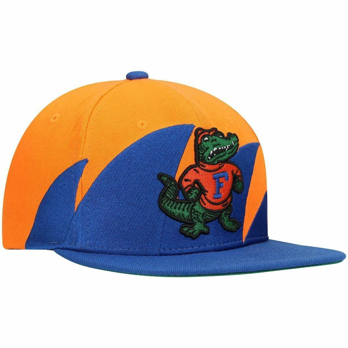 Mitchell & Ness Men's Royal/Orange Florida Gators Sharktooth Snapback Hat - Image 4