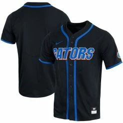 Nike Men's Black Florida Gators Replica Full-Button Baseball Jersey