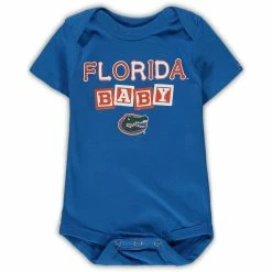 Garb Newborn & Infant Royal Florida Gators Baby Block Otis Bodysuit