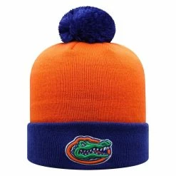 Top Of The World Men's Royal/Orange Florida Gators Core 2-Tone Cuffed Knit Hat With Pom