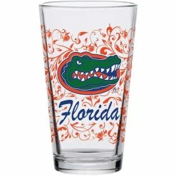 Indigo Falls Florida Gators 16oz. Floral Pint Glass