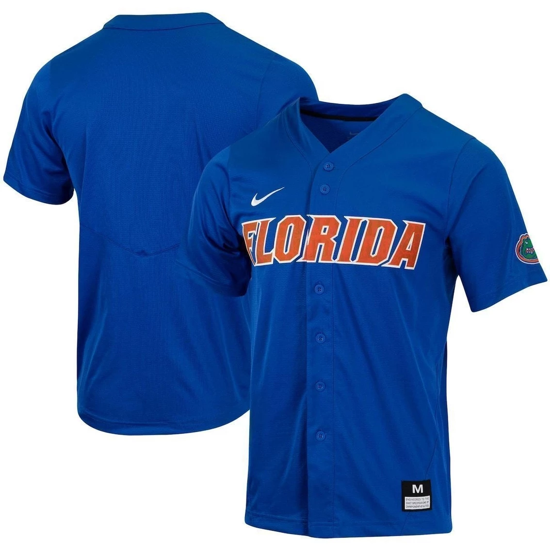 Men's Nike Royal Florida Gators Replica Full-Button Baseball Jersey - Image 2