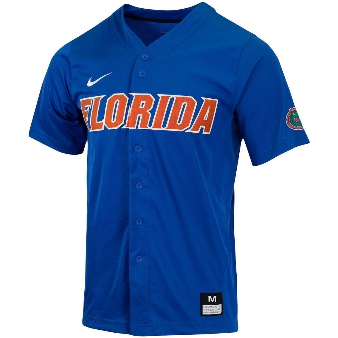 Men's Nike Royal Florida Gators Replica Full-Button Baseball Jersey - Image 3
