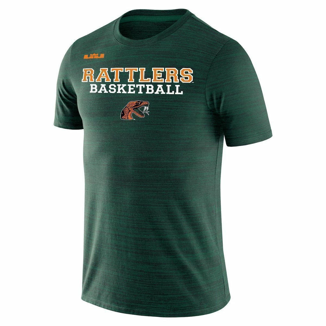 Nike X LeBron James Men's X LeBron James Green Florida A&M Rattlers Velocity Legend T-Shirt - Image 3
