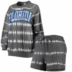 Gameday Couture Women's Heathered Charcoal Florida Gators All About Stripes Tri-Blend Long Sleeve T-Shirt & Shorts Set
