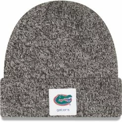 New Era Men's Heathered Black Florida Gators Hamilton Cuffed Knit Hat