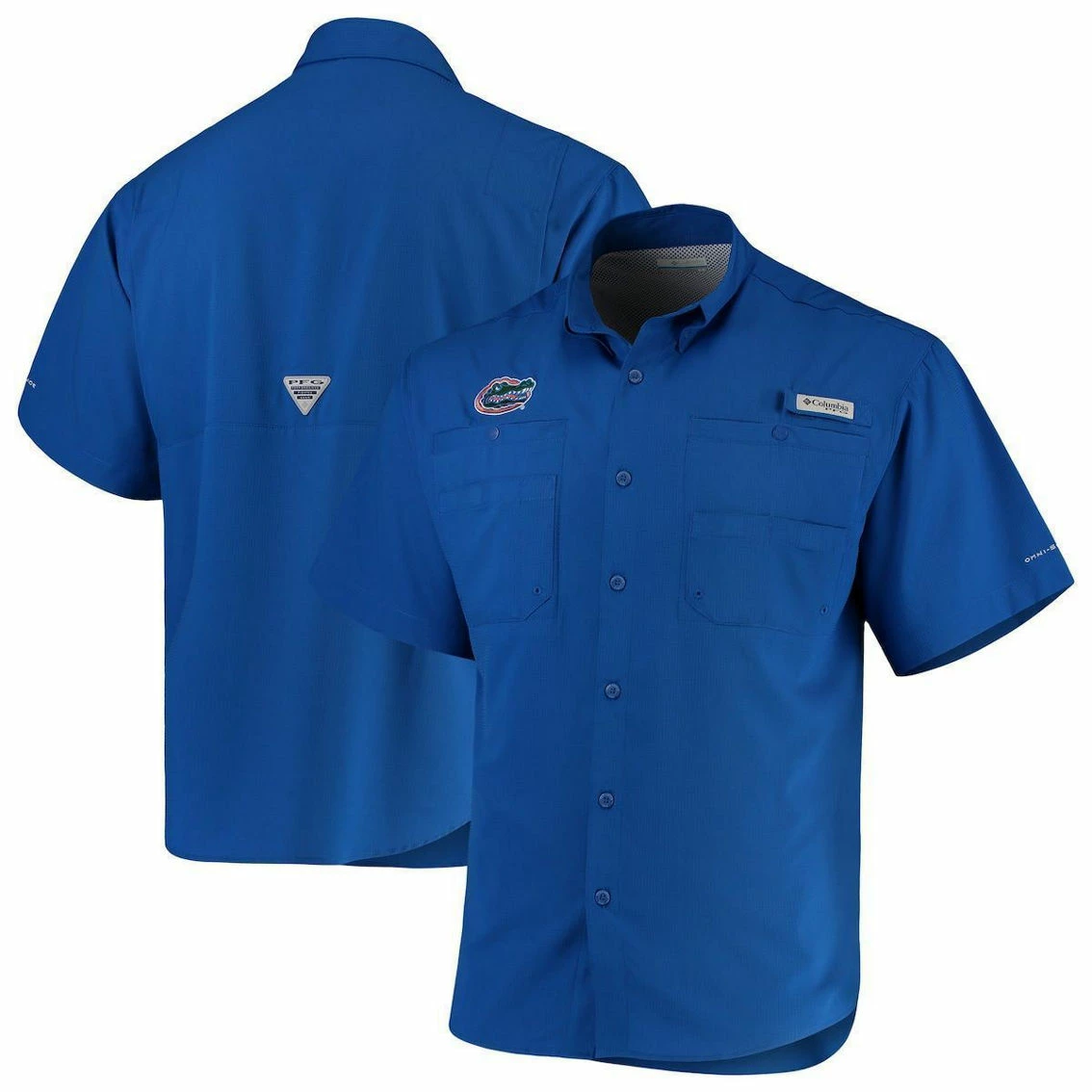 Columbia PFG Men's Royal Florida Gators PFG Tamiami Shirt - Image 2