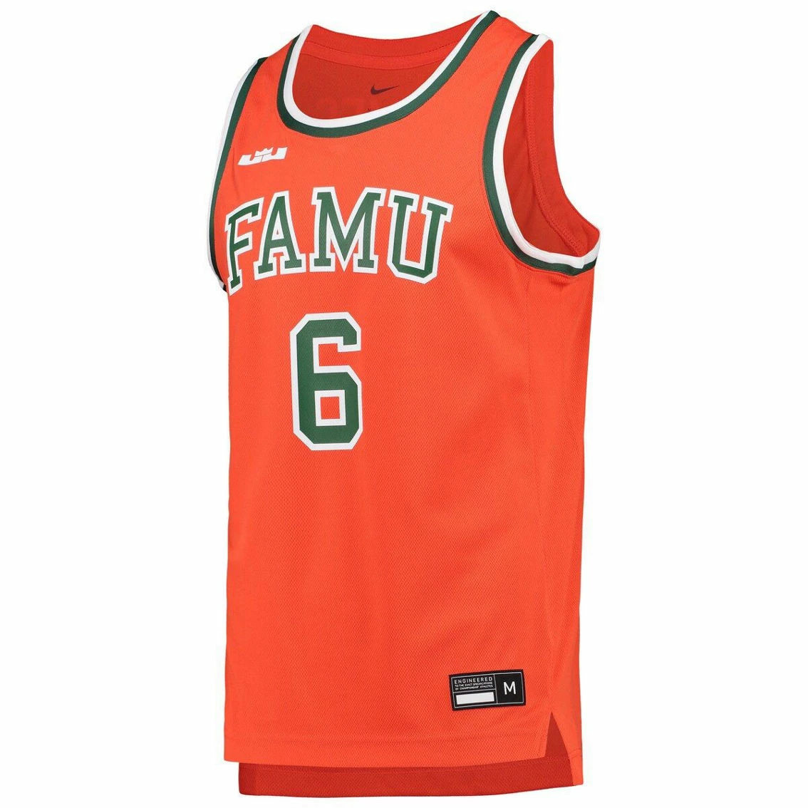 Nike X LeBron James Men's X LeBron James Orange Florida A&M Rattlers Replica Basketball Jersey - Image 3