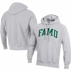 Champion Men's Gray Florida A&M Rattlers Tall Arch Pullover Hoodie