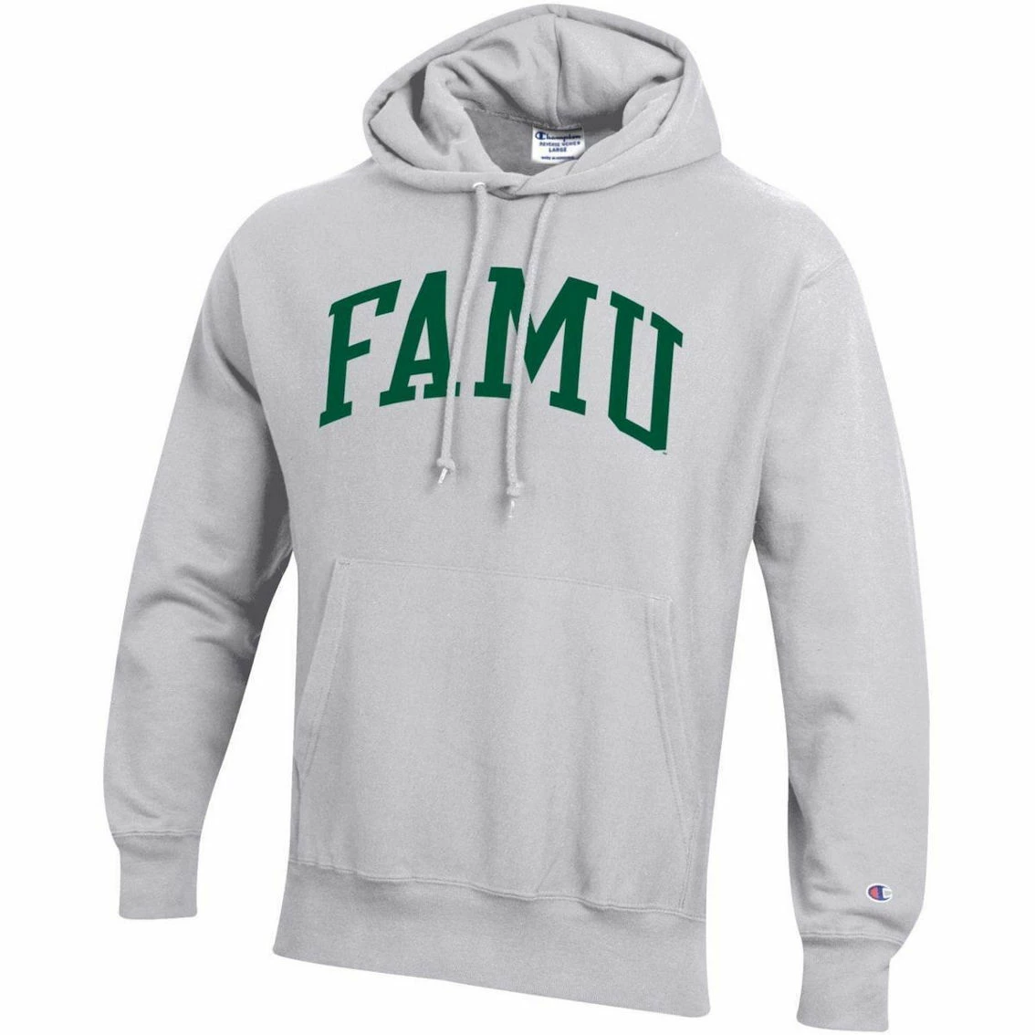 Champion Men's Gray Florida A&M Rattlers Tall Arch Pullover Hoodie - Image 3