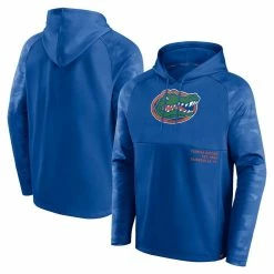 Fanatics Branded Men's Royal Florida Gators Defender Raglan Pullover Hoodie