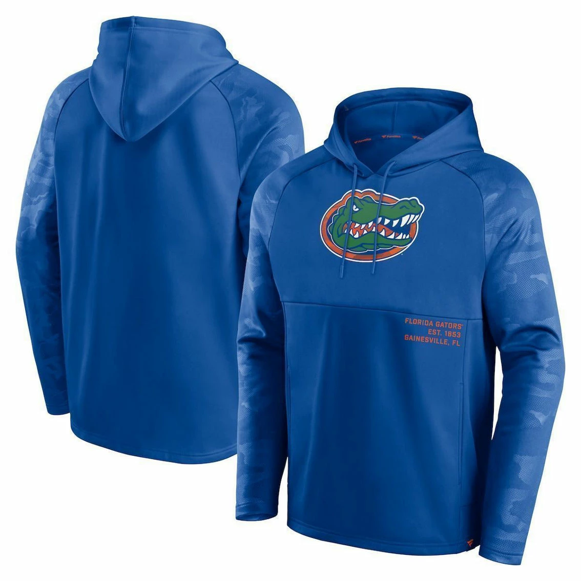 Fanatics Branded Men's Royal Florida Gators Defender Raglan Pullover Hoodie - Image 2