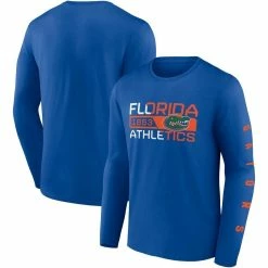 Fanatics Branded Men's Royal Florida Gators Broad Jump 2-Hit Long Sleeve T-Shirt