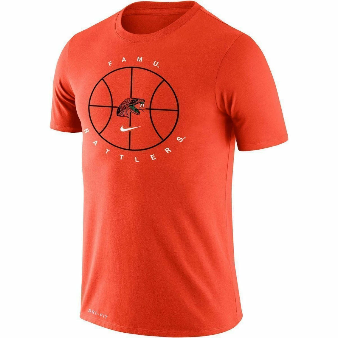 Nike Men's Orange Florida A&M Rattlers Basketball Icon Legend Performance T-Shirt - Image 3
