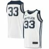Nike Men's #33 White Butler Bulldogs Replica Basketball Jersey