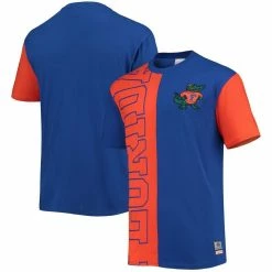 Mitchell & Ness Men's Orange/Royal Florida Gators Play By Play 2.0 T-Shirt