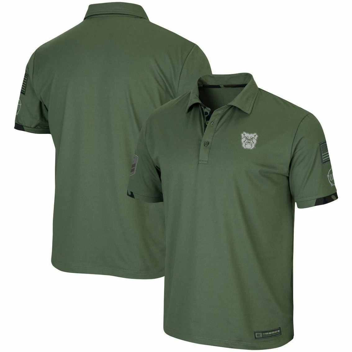 Colosseum Men's Olive Butler Bulldogs OHT Military Appreciation Echo Polo - Image 2