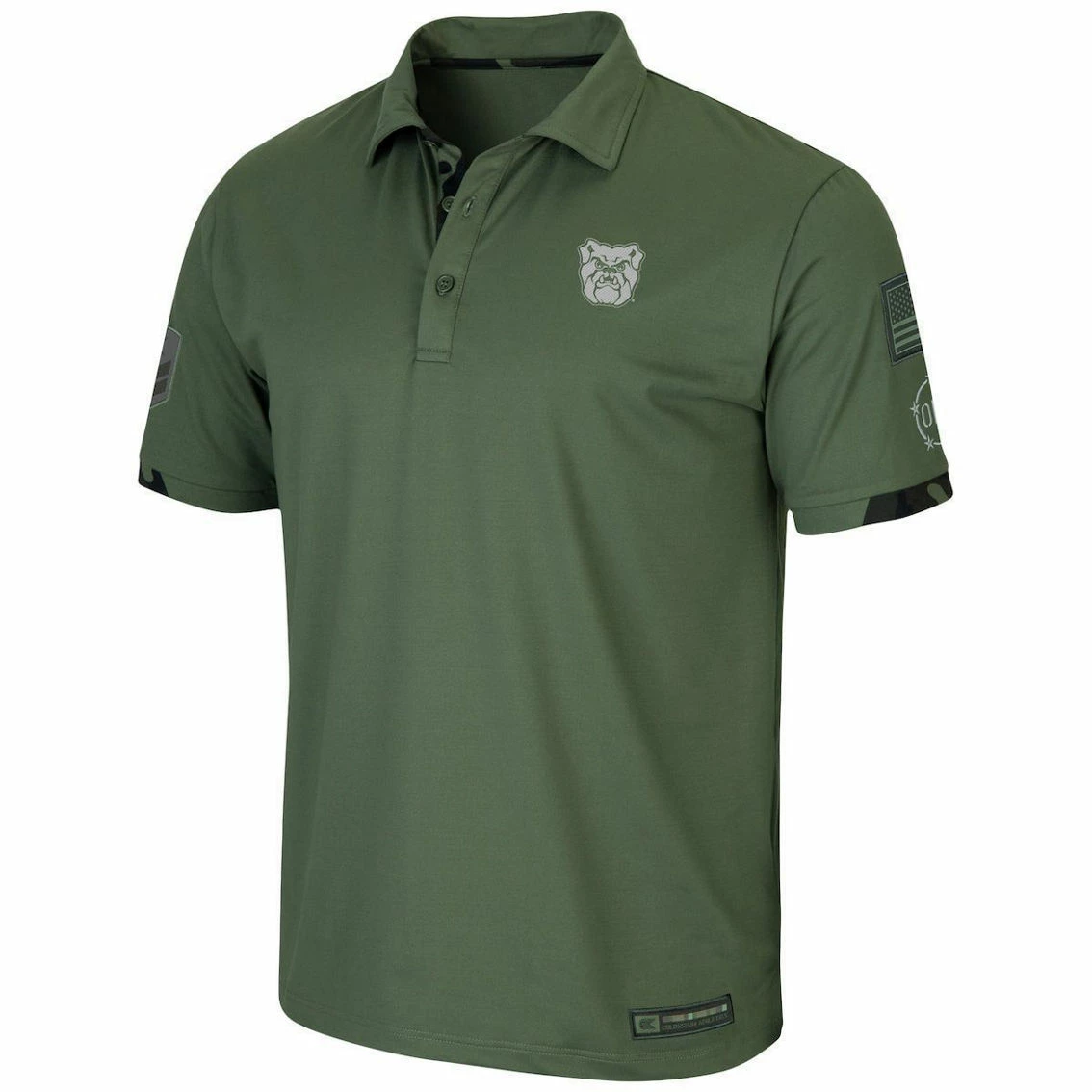 Colosseum Men's Olive Butler Bulldogs OHT Military Appreciation Echo Polo - Image 3