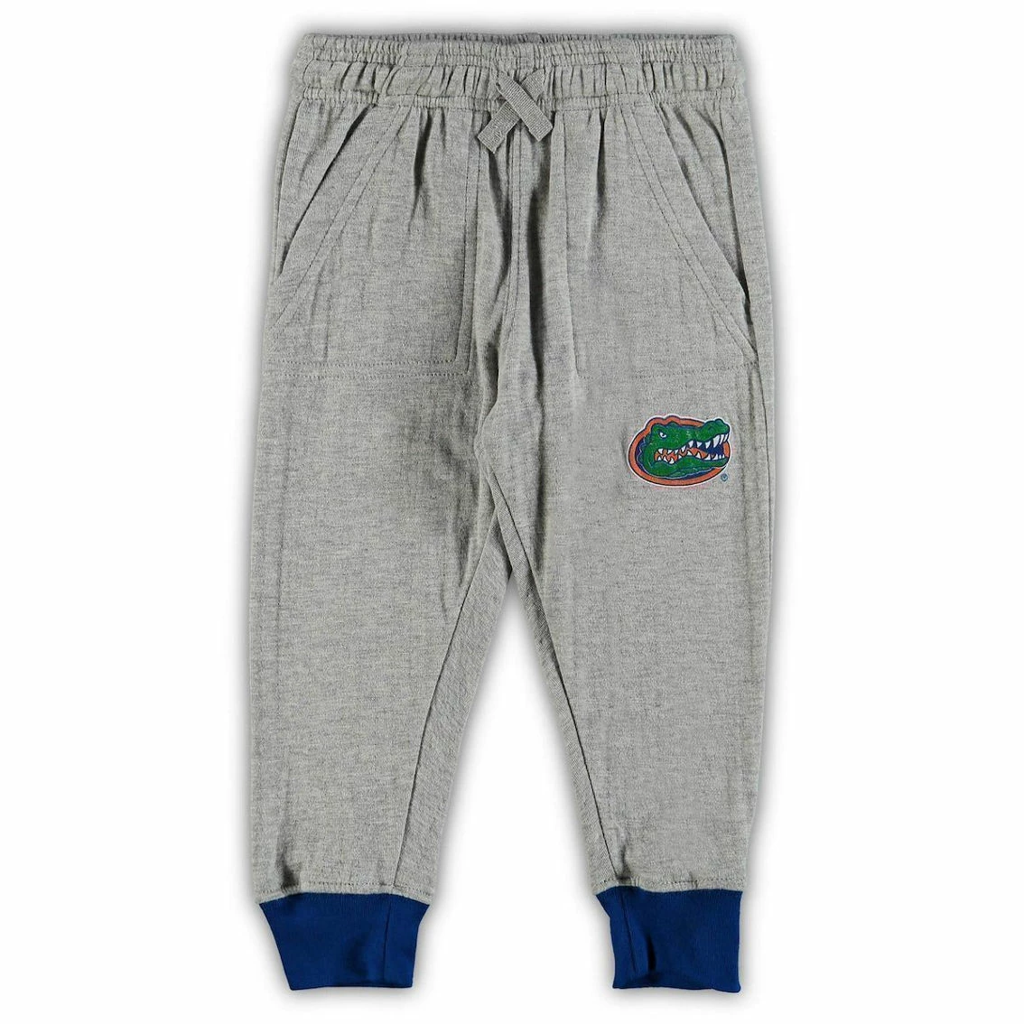 Wes & Willy Infant Heathered Gray/Royal Florida Gators Jie Jie Long Sleeve Bodysuit & Pants Set - Image 4