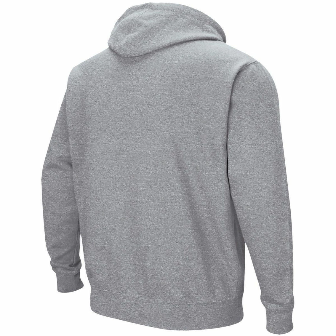 Colosseum Men's Heathered Gray Cent. Michigan Chippewas Arch And Logo Pullover Hoodie - Image 4