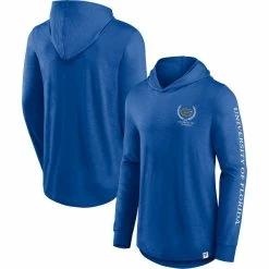 Fanatics Branded Men's Royal Florida Gators Photo Finish Hoodie Long Sleeve T-Shirt