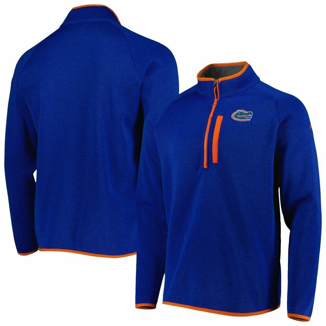 Columbia Men's Royal Florida Gators Canyon Point Omni-Shield Raglan Half-Zip Top