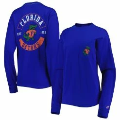 League Collegiate Wear Women's Royal Florida Gators Oversized Pocket Long Sleeve T-Shirt