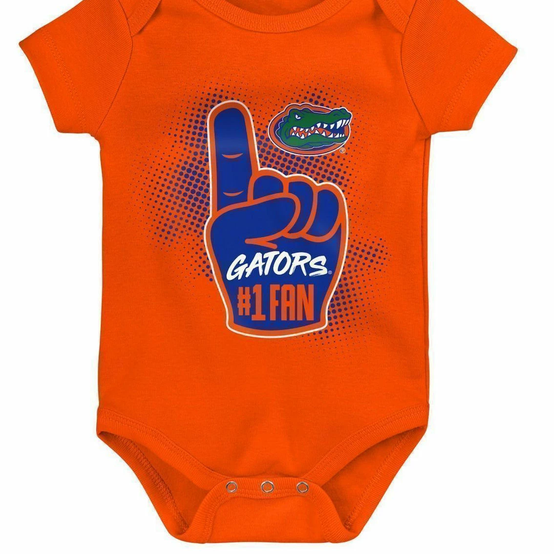 Outerstuff Newborn & Infant Royal/Orange/Heathered Gray Florida Gators 3-Pack Game On Bodysuit Set - Image 4