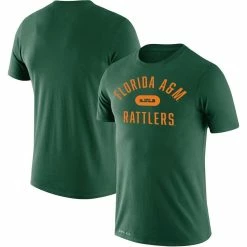 Nike X LeBron James Men's X LeBron James Green Florida A&M Rattlers Collection Legend Performance T-Shirt