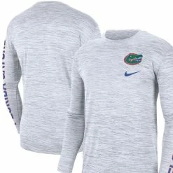 Nike Men's White Florida Gators Velocity Legend Team Performance Long Sleeve T-Shirt