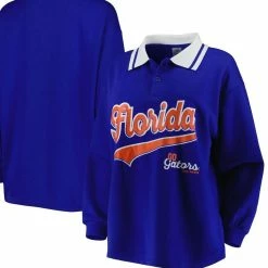 Gameday Couture Women's Royal Florida Gators Happy Hour Long Sleeve Polo