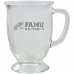 The Memory Company Florida A&M Rattlers 16oz. Cafe Glass Mug