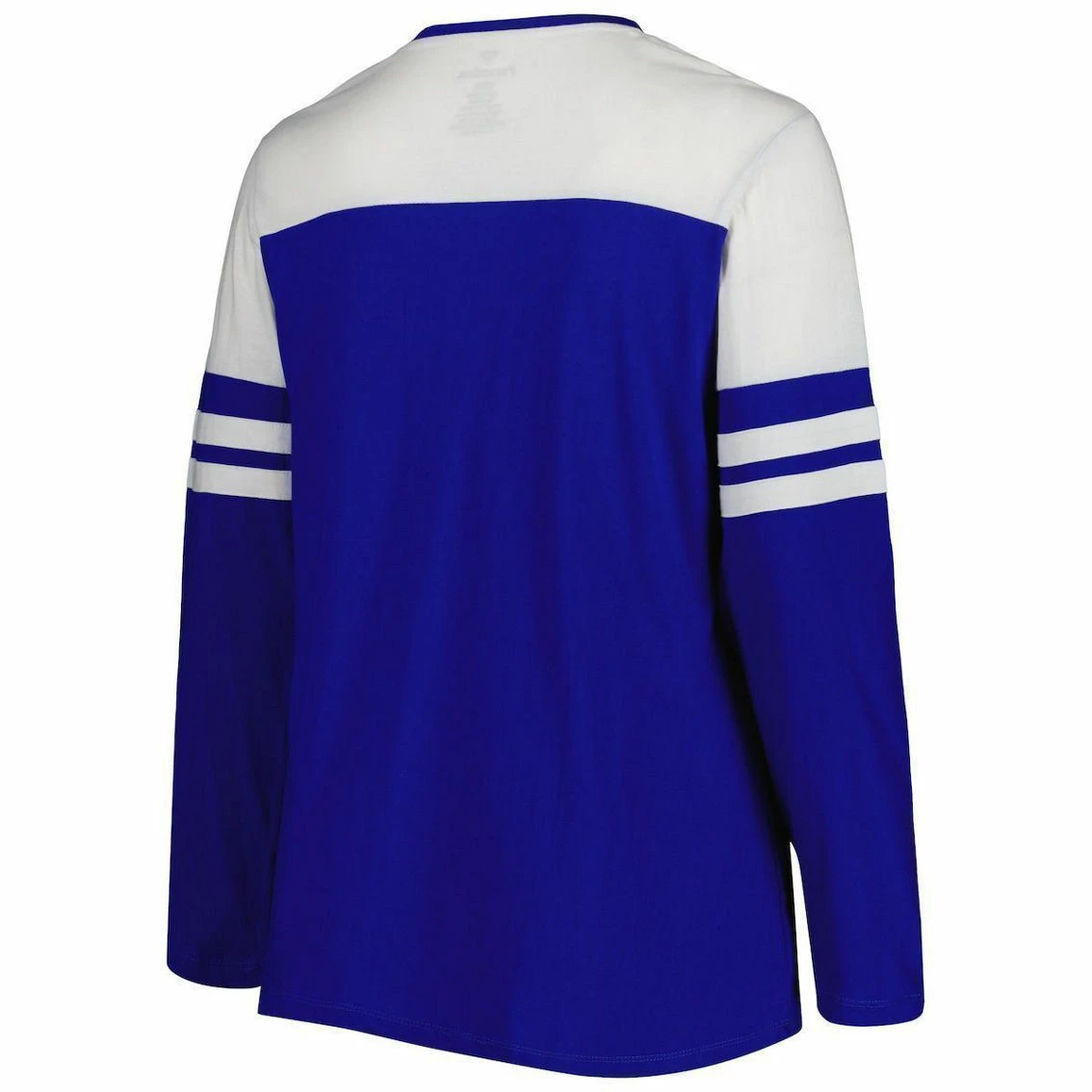 Profile Women's Royal Florida Gators Plus Size Long Sleeve Stripe V-Neck T-Shirt - Image 4