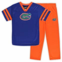 Outerstuff Preschool Royal/Orange Florida Gators Red Zone Jersey & Pants Set