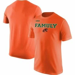 Nike X LeBron James Men's X LeBron James Orange Florida A&M Rattlers Famuly Logo Collection Core T-Shirt