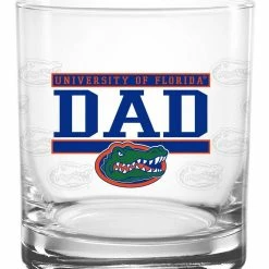Indigo Falls Florida Gators 14oz. Dad Rocks Glass
